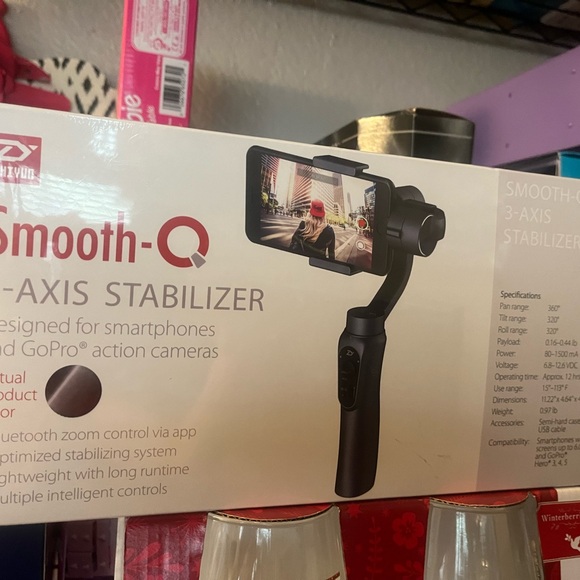 ZHIYUN Smooth-Q 3-Axis Handheld Smartphone Gimbal Stabilizer - Black Sealed - Picture 7 of 7